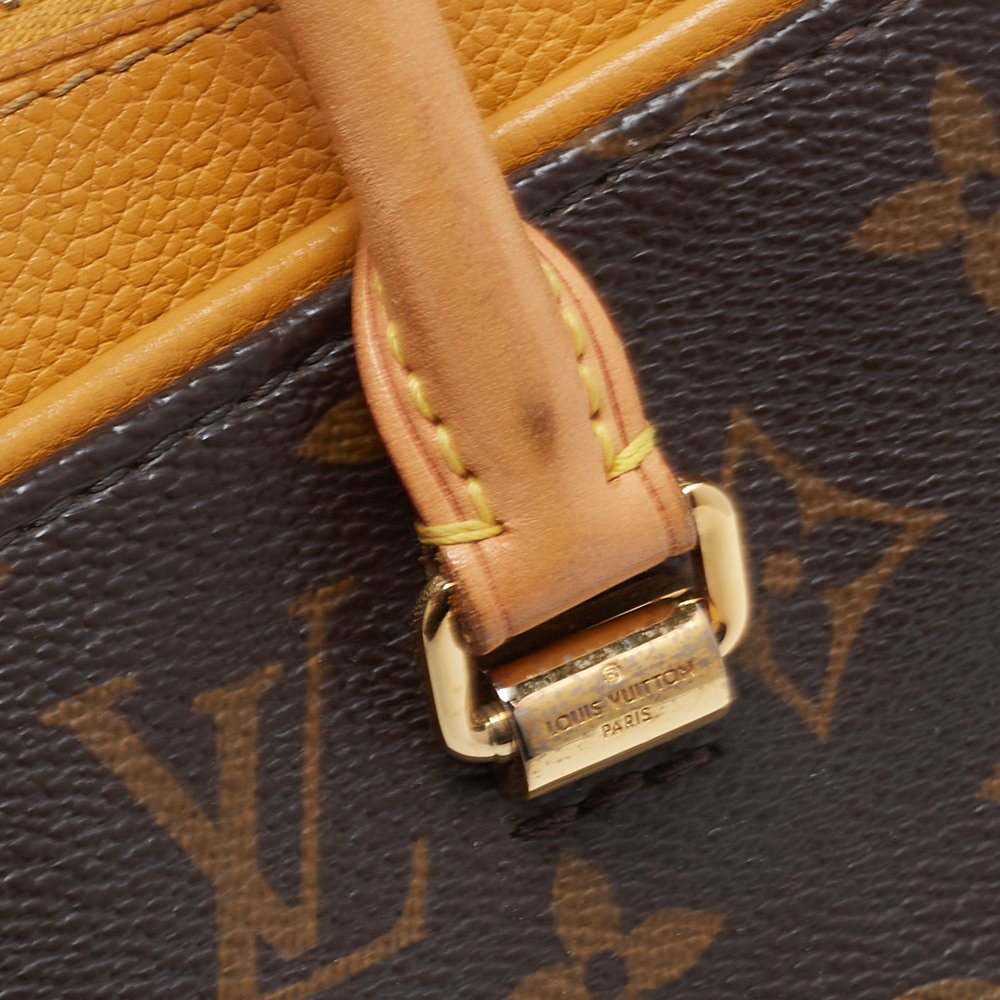 LOUIS VUITTON Saffran Monogram Canvas Pallas MM Bag - Picture 7 of 8